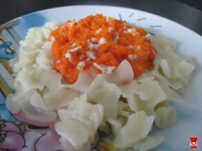 Cestoviny s tekvicovo-mäsovou omáčkou