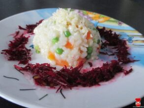 Mrkvovo-hráškové rizoto