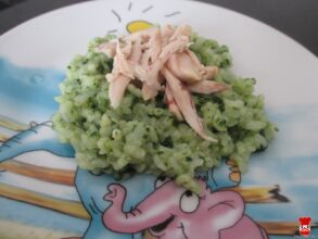 Špenátová ryža s kuracími kúskami