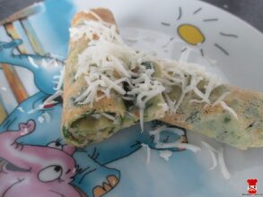 Špenátové palacinky so syrom