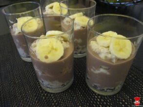 Pudingovo-vločkový dezert