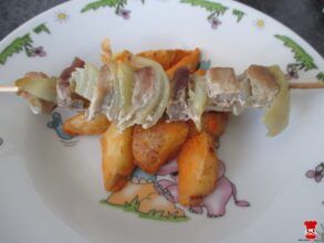 Bravčový špíz a americké zemiaky