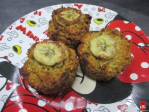 Banánovo-ovsené košíčky