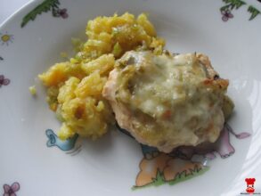 Zapečené mäsko s uhorkami