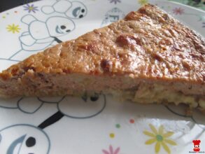 Tvarohový koláč s banánom