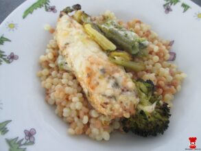 Zapečená kuracina s fazuľkou a brokolicou