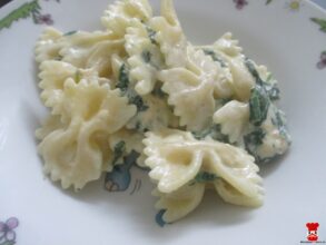 Mašličky s listovým špenátom